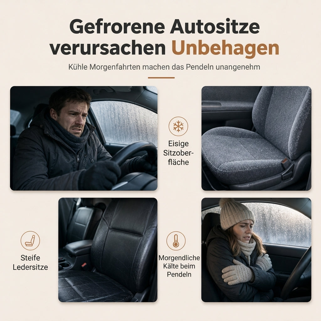 🚗 50% RABATT ❄️ Warme Plüsch-Autositzbezüge, universelle Größe, komfortables Set 🧣