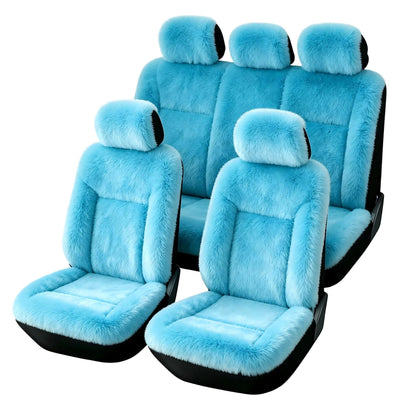 🚗 50% RABATT ❄️ Warme Plüsch-Autositzbezüge, universelle Größe, komfortables Set 🧣