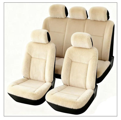 🚗 50% RABATT ❄️ Warme Plüsch-Autositzbezüge, universelle Größe, komfortables Set 🧣