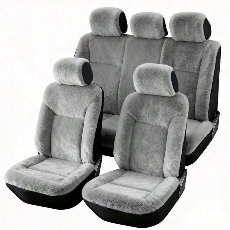 🚗 50% RABATT ❄️ Warme Plüsch-Autositzbezüge, universelle Größe, komfortables Set 🧣