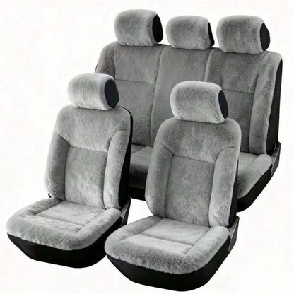 🚗 50% RABATT ❄️ Warme Plüsch-Autositzbezüge, universelle Größe, komfortables Set 🧣
