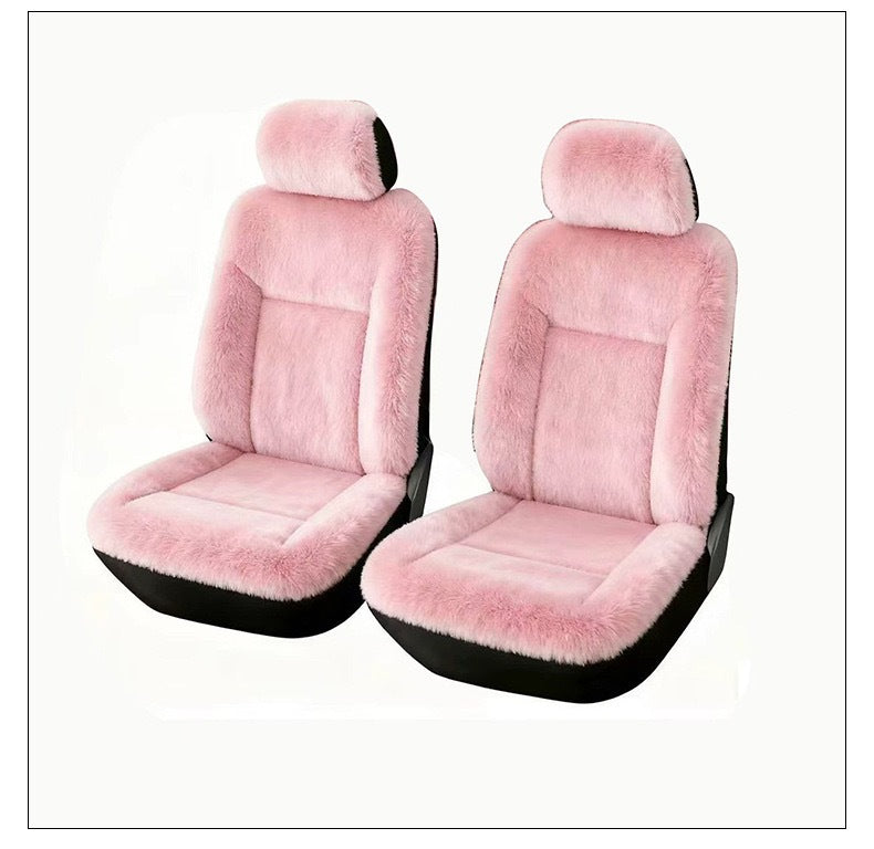 🚗 50% RABATT ❄️ Warme Plüsch-Autositzbezüge, universelle Größe, komfortables Set 🧣