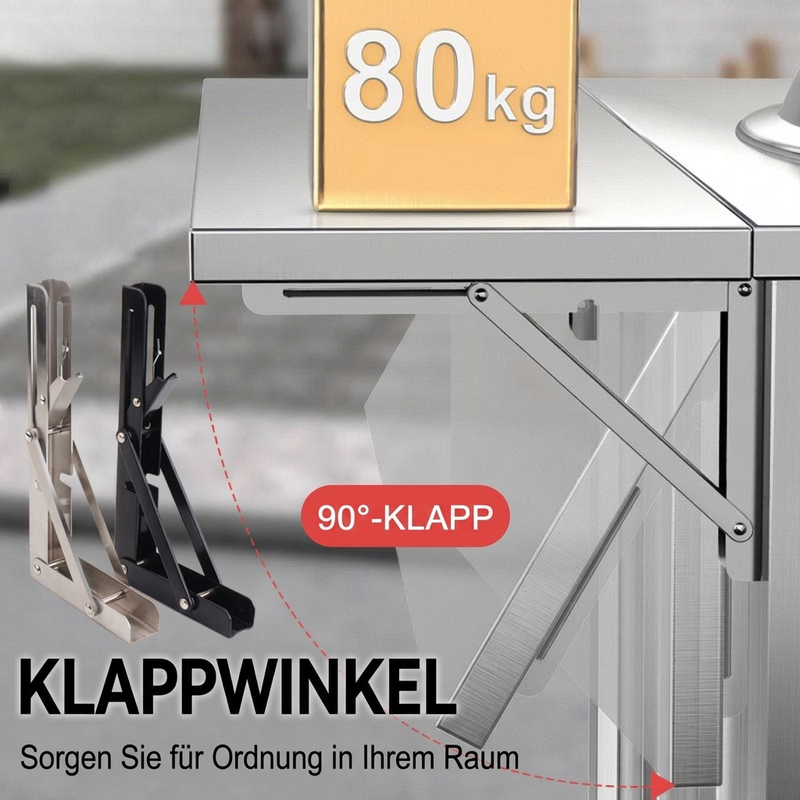 🔥 NUR FÜR KURZE ZEIT: 50% RABATT 🧱 Sekundenschnell aufklappbare Mehrzweck-Konsole – Für mehr Ordnung in Küche oder Arbeitszimmer im Handumdrehen📚