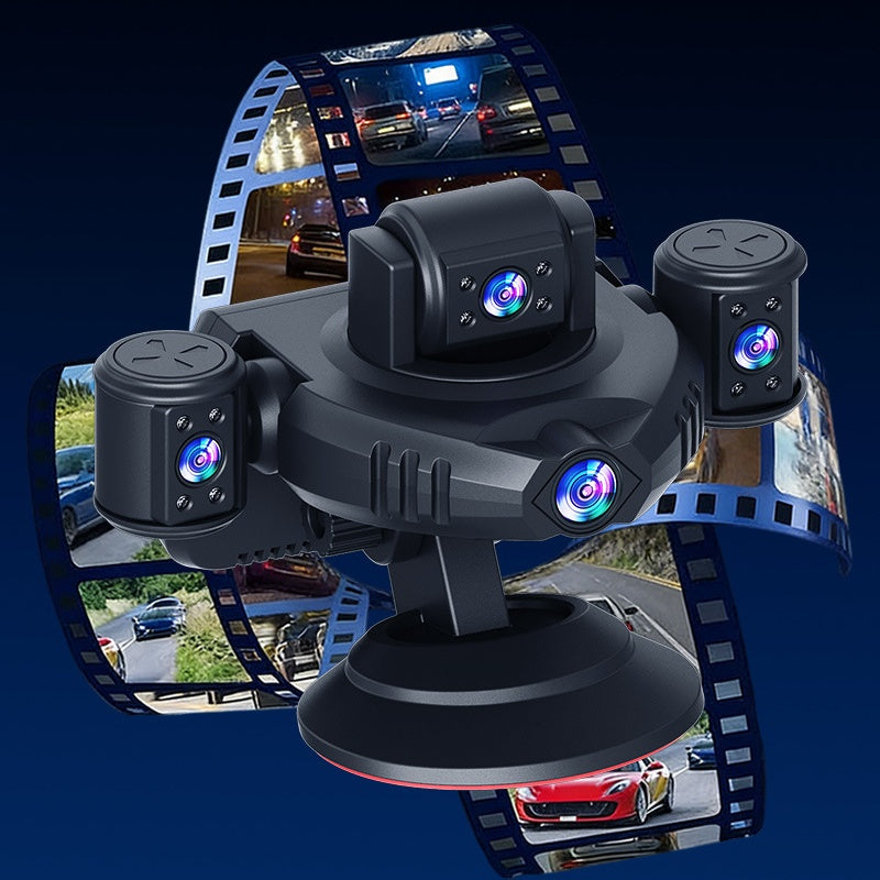 🛡️ 50% RABATT! 📹 5-Kanal-Dashcam mit 360°-Panorama – 5 Kameras für Front, Heck, Links, Rechts & Innenraum