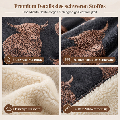 🐄 50% Rabatt ❄️ Kuscheliges Kuhmuster-Bettwäsche-Set – 3 Teile aus weichem, warmem Stoff für dein Schlafzimmer