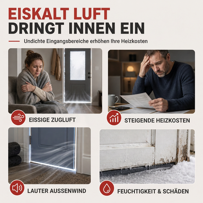🚪Magnetischer Wärmedämm-Türvorhang – verdickt, winddicht & schalldicht aus Oxford-Gewebe mit Baumwollfüllung für den Winter