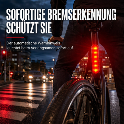 🚴 50% RABATT ⚡ Intelligentes Fahrradrücklicht, Bremserkennung mit Laserwarnung