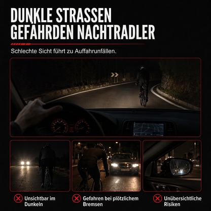 🚴 50% RABATT ⚡ Intelligentes Fahrradrücklicht, Bremserkennung mit Laserwarnung