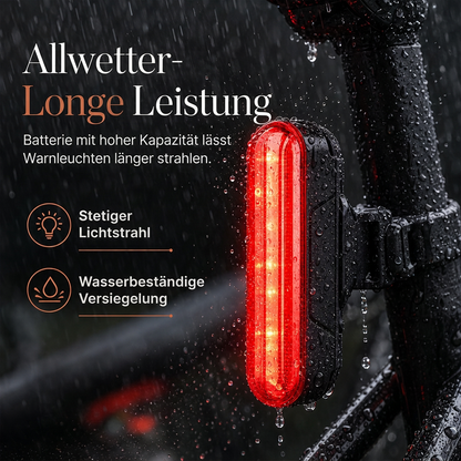 🚴 50% RABATT ⚡ Intelligentes Fahrradrücklicht, Bremserkennung mit Laserwarnung