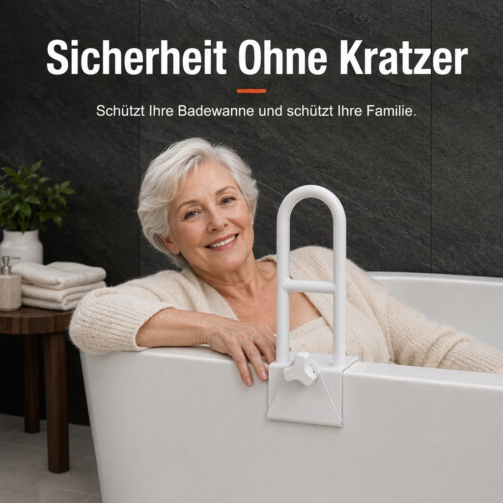 Bohrlochfreie, höhenverstellbare, rutschfeste Badewannen-Haltegriff