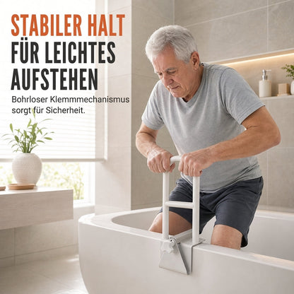 Bohrlochfreie, höhenverstellbare, rutschfeste Badewannen-Haltegriff