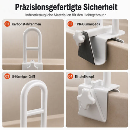 Bohrlochfreie, höhenverstellbare, rutschfeste Badewannen-Haltegriff