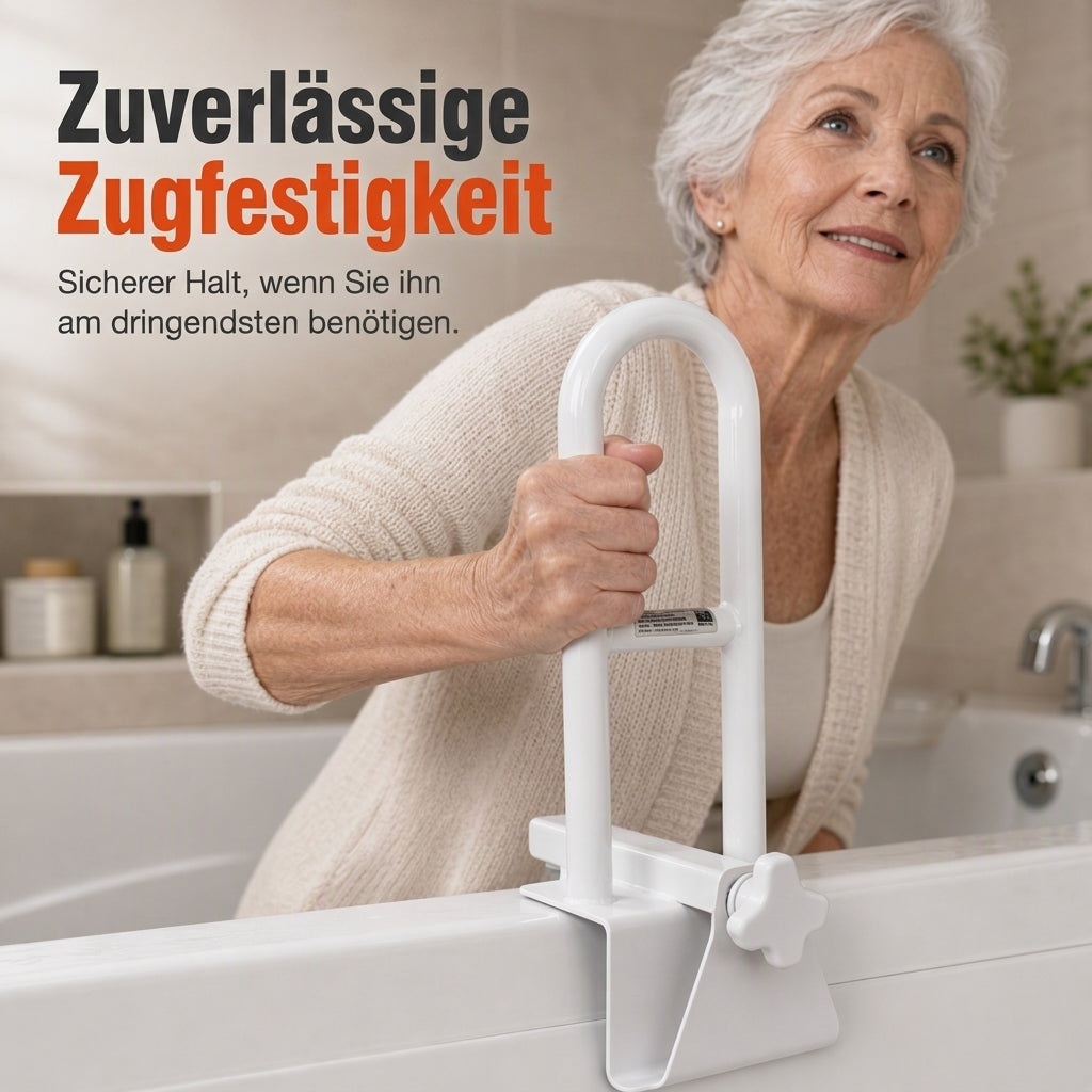 Bohrlochfreie, höhenverstellbare, rutschfeste Badewannen-Haltegriff