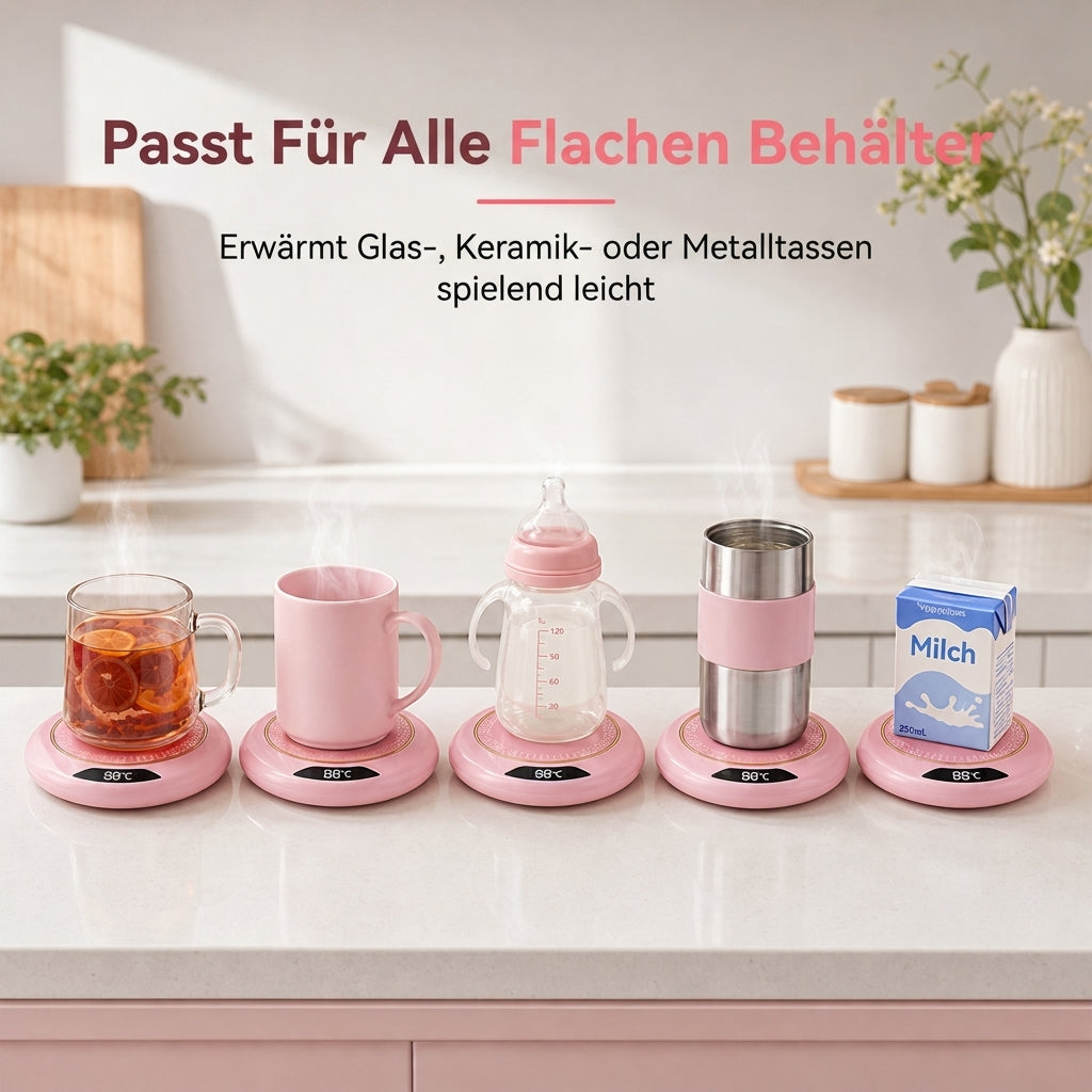 Elektrischer beheizbarer Kaffeebecher mit 3 Temperatureinstellungen