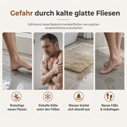 Gesteppte Badezimmer-Fußmatte