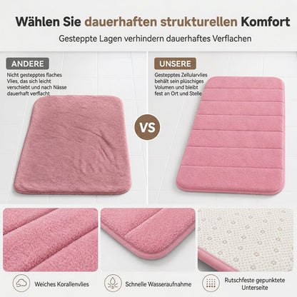 Gesteppte Badezimmer-Fußmatte