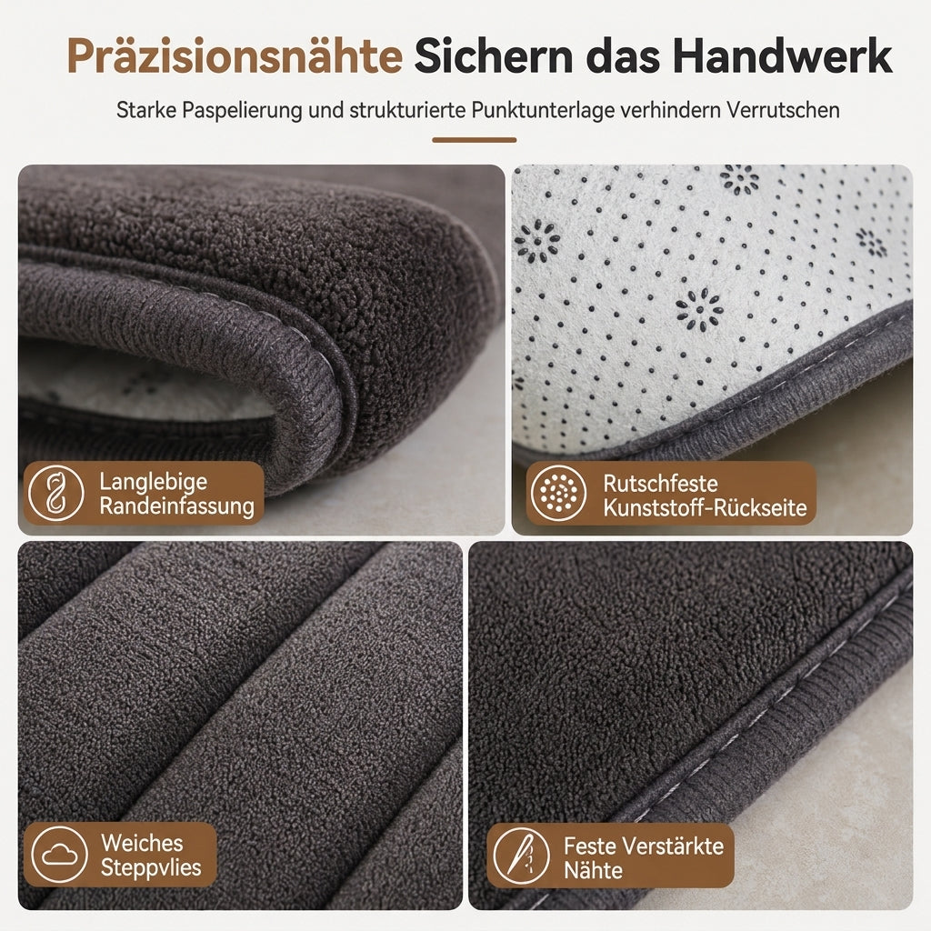 Gesteppte Badezimmer-Fußmatte