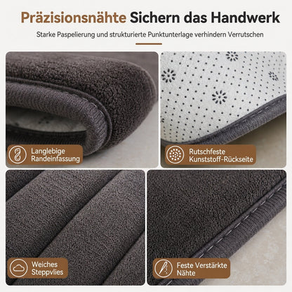 Gesteppte Badezimmer-Fußmatte