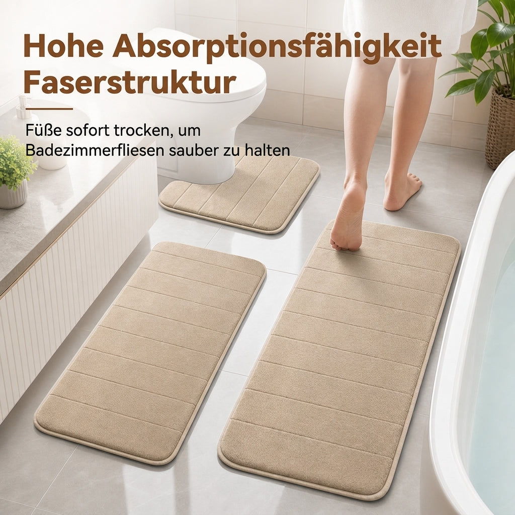 Gesteppte Badezimmer-Fußmatte