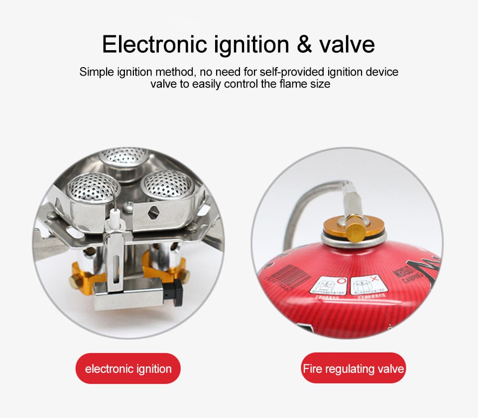 🥇🔥Zeitlich begrenztes Sonderangebot⏰Camping-Gasbrenner für den Außenbereich, windfest