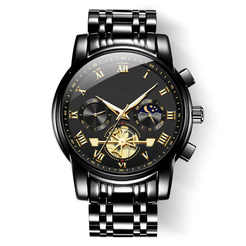 Luxusdesign Dodecagon Quartz Watch Neues multifunktionales Männer -Armbanduhr