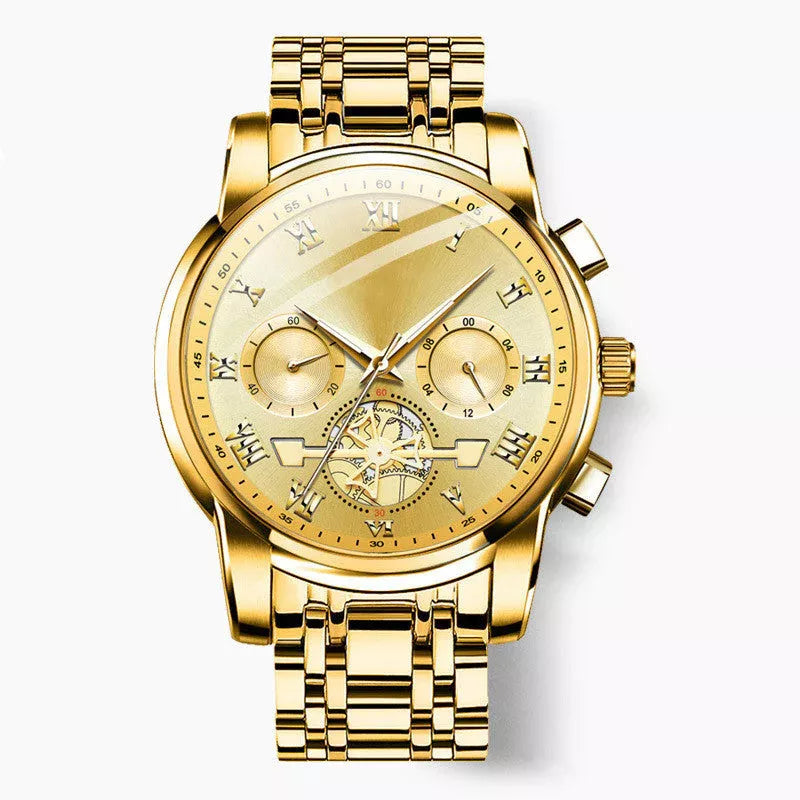 Luxusdesign Dodecagon Quartz Watch Neues multifunktionales Männer -Armbanduhr