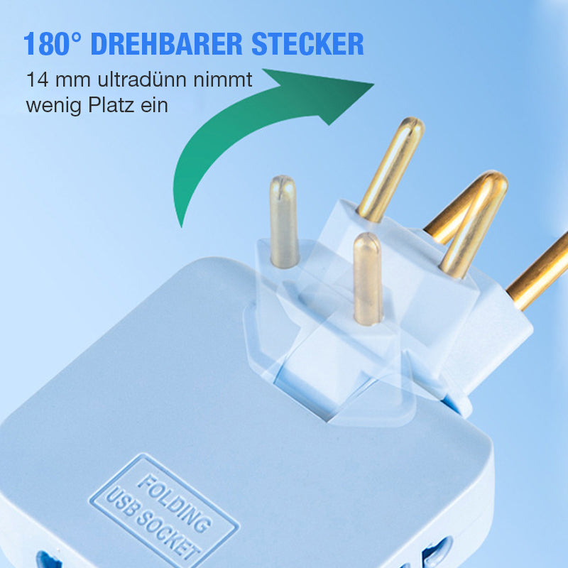 Drehbarer Steckdosenadapter