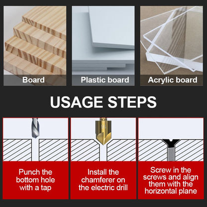 ✨Sichern Sie sich 50% Rabatt auf Pousbo® Titanbeschichtete Fünf-Klingen-Senkbohrer