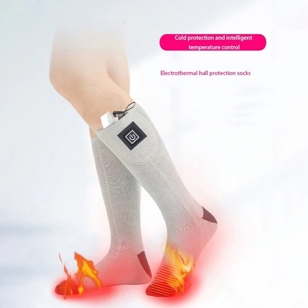 Erhitzte Socken mit einstellbarer Temperatur - verbesserte Batterien - Unisex