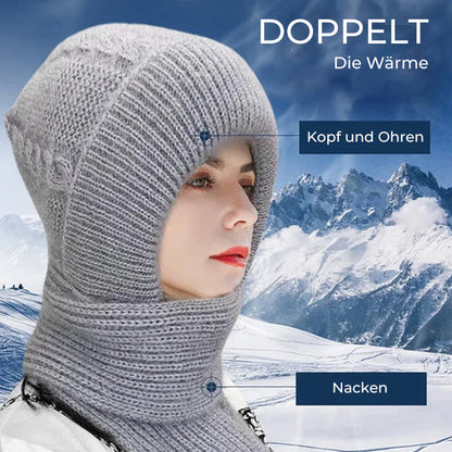 🎅✨ Weihnachtsausverkauf🎅✨Damen Verdickter Warmer Einteiliger Hutschal✨