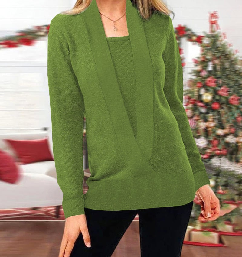 ✨🎅Weihnachtsverkauf 50% OFF🔥🎁  NEU Frauen Einfarbige Pullover Cropped Strickpullover