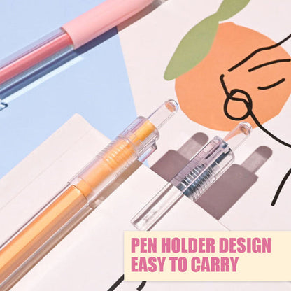 Cartoon-Muster Student Utility Knife Pen（1Set/6 Pcs)