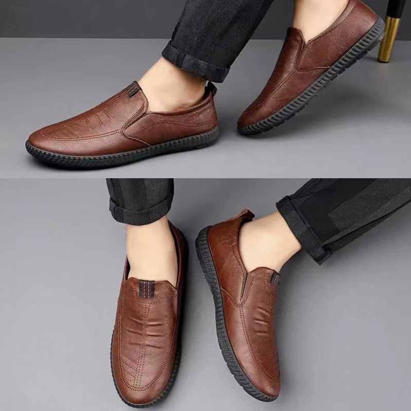 Business Casual Lederschuhe zum Hineinschlüpfen für Herren