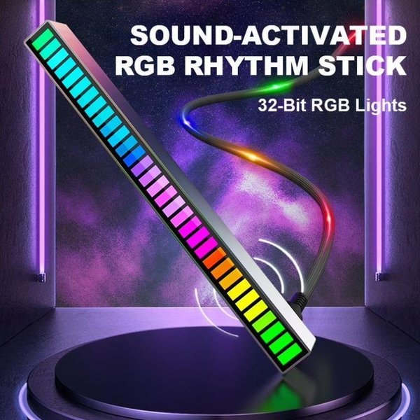 Kabellose Soundaktivierte RGB-Lichtleiste