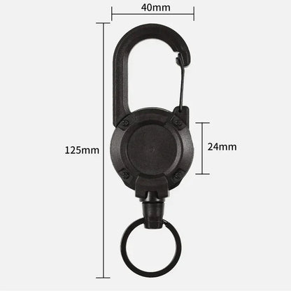 Automatisch einziehbares Drahtseil Luya Tactical Keychain