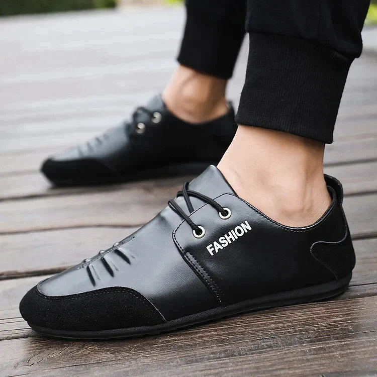 Italienische Herren-Fahrschuhe aus echtem Leder