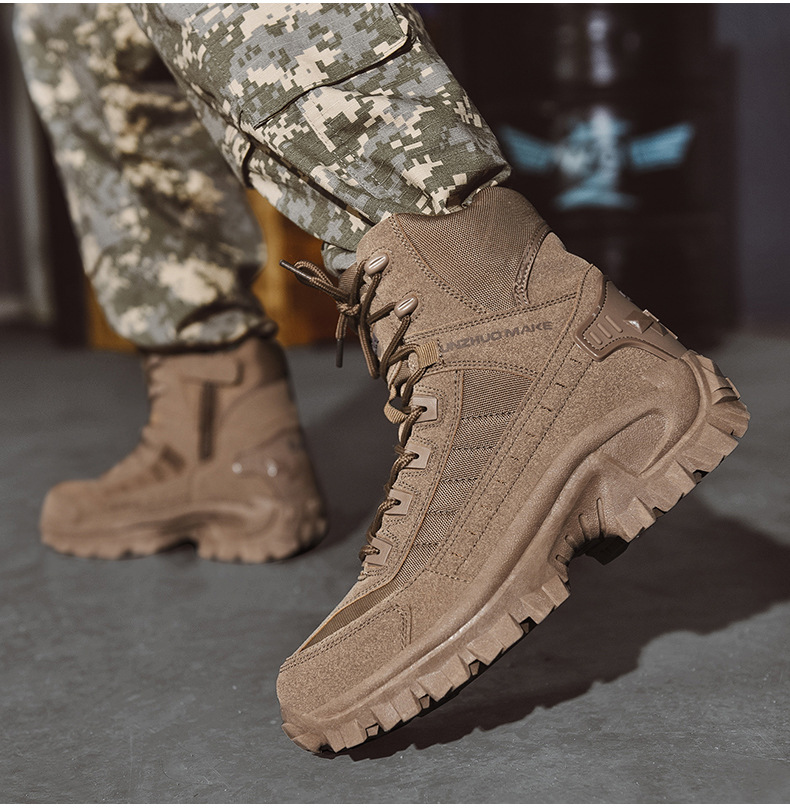 Ideales Geschenk - Wasserdichter und durchtrittsicherer Militärstiefel für den Außenbereich (verbesserte Haltbarkeit)