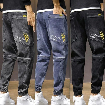 Herren -Freiwanderungsjeans mit großen Taschen