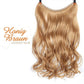 😍Haarverlngerung Unsichtbar Haarteil Extensions Haarverdichtung (55.8CM)😍