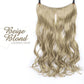 😍Haarverlngerung Unsichtbar Haarteil Extensions Haarverdichtung (55.8CM)😍