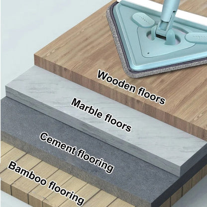 💕Multifunktionaler drehbarer Dreiecksmop mit langem Stiel✨