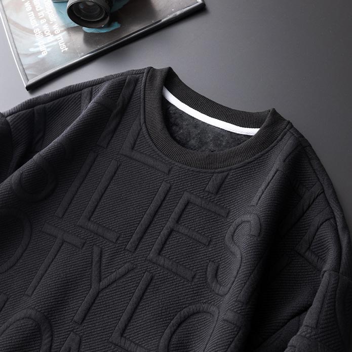 Herren Sweatshirt mit dickem Plüschfutter und Rundhalsausschnitt - Bestes Geschenk