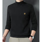 Herren verdickte Mock -Hals warme massive Sweatshirt