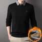 Herren Warmer Strickpullover mit Hemdkragen in Layering-Optik