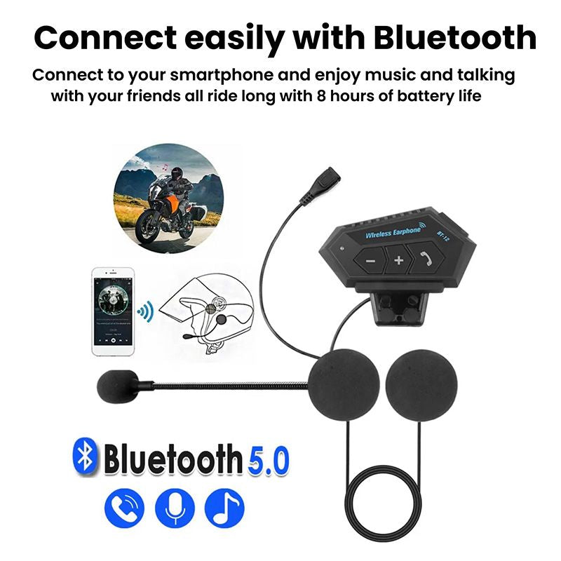 BT12 Bluetooth-Headset für Motorradhelme